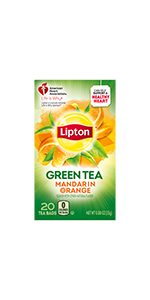 Lipton Mandarin Orange Green Tea, 20 Count