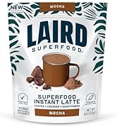 Laird Superfood Mocha Instant Latte with Adaptogens – Mocha Latte packed with Antioxidants and Su...