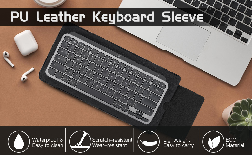 CaseBuy PU Leather Keyboard Cover Sleeve Carrying Case for Logitech MX