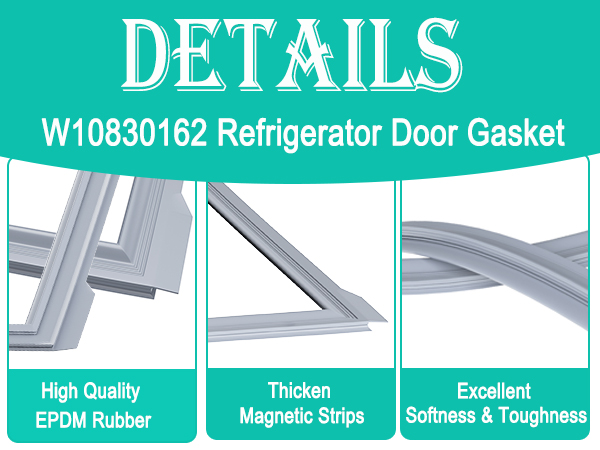 w10830162 refrigerator french door gasket magnetic door seal refrigerator seal refrigerator gasket