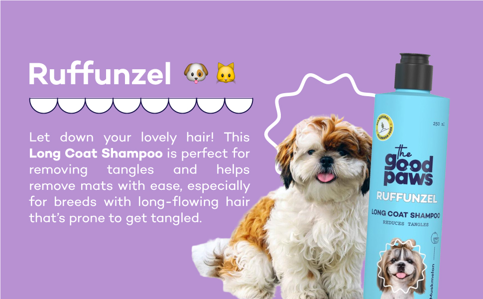 The Good Paws Ruffunzel Long Coat Shampoo and Conditioner Reduces
