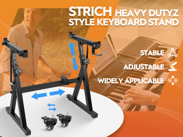 Amazon | STRICH キーボードスタンド Z型 ステージ スタジオ