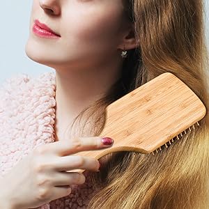 Hair Brush with Bamboo Bristles