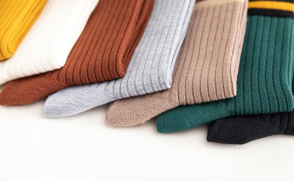 Above Ankle Crew Stretch Socks for Girls