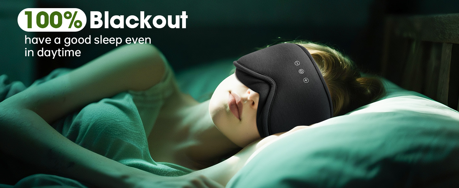 bamboo sleep eye mask bluetooth headphone for sleep