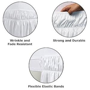 Elastic Bed Valance Skirt with Ruffles