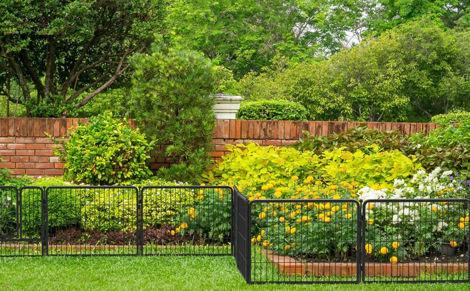 FXW Garden Fence 2 Panels 4ft (L)×24in (H) Decorative