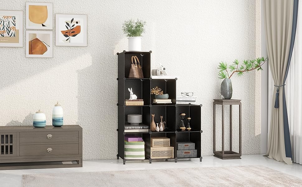 Amazon｜MIZXCIOM 9ボックス収納ラック キューブボックス