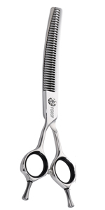 Lefty hand curved chunker shears for dog grooming
