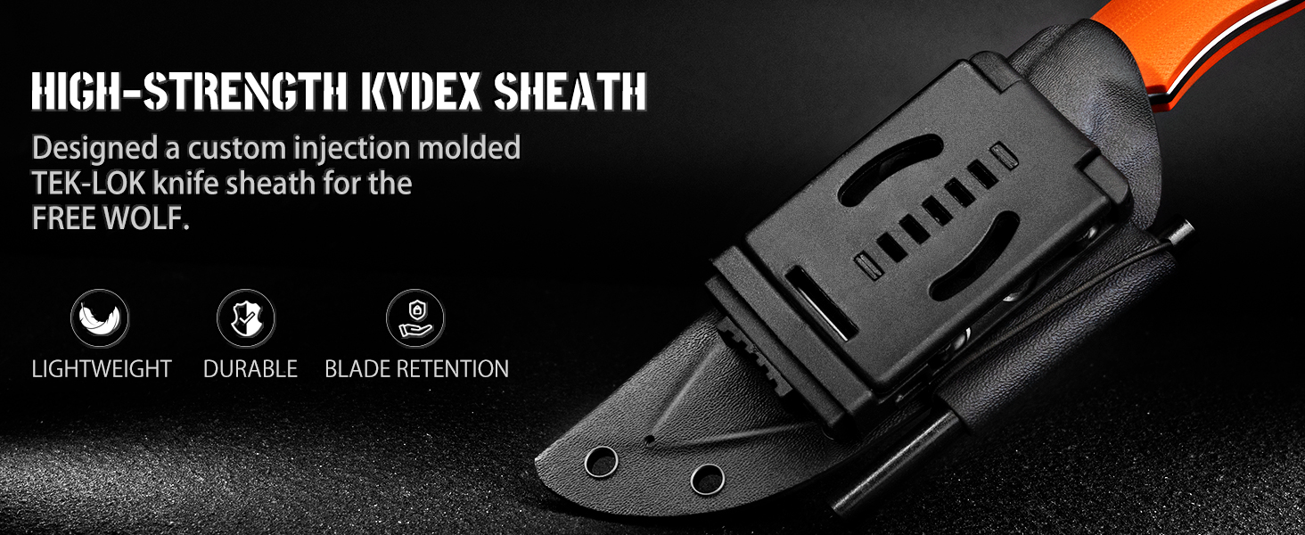 knife with kydex sheath