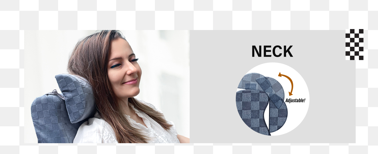 Vekkia Super Lightweight Bed Wedge Reading Pillow, Back