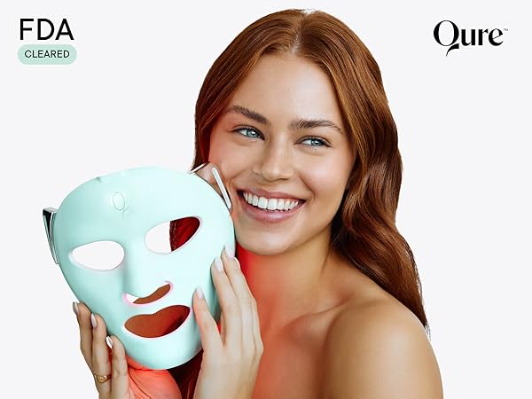 qure LED mask LED 美顔器　光美容 Red Light Mask | Rejuvenating LED Light Therapy | Qure
