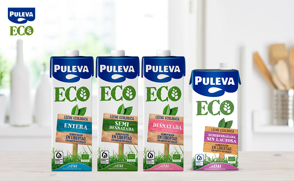 Leche entera semidesnatada desnatada Puleva 
