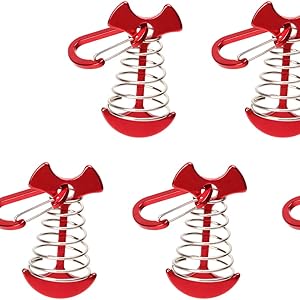 Ultralight Tent Stakes Pegs with Carabiner Clips