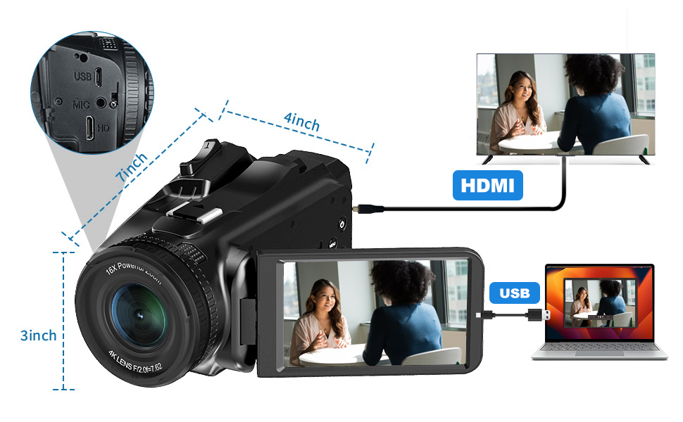 4K 64MP DIGITAL CAMCORDER