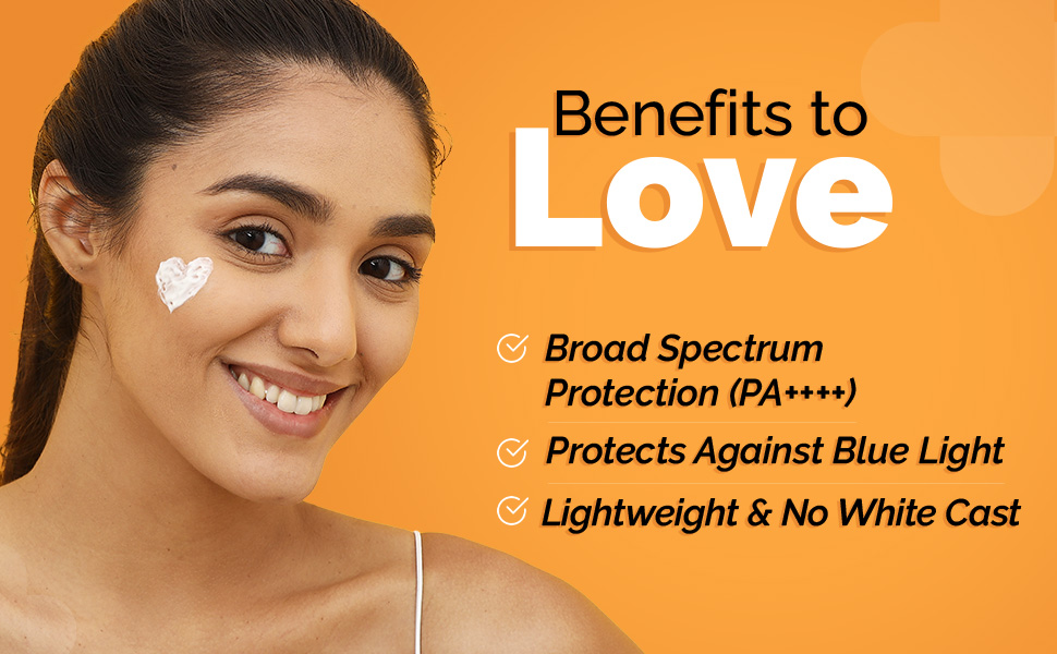 1% Hyaluronic Sunscreen SPF 50 Aqua Gel, PA++++, Lightweight, No white-cast for Broad Spectrum & Bl