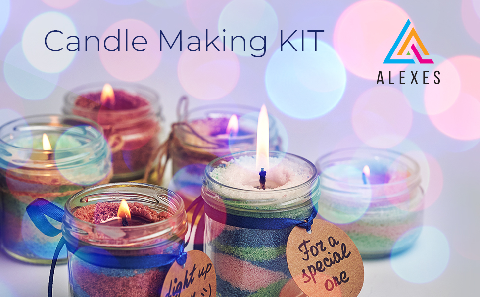 ALEXES Candle Making Kit Granulated Wax Candle Making Kit
