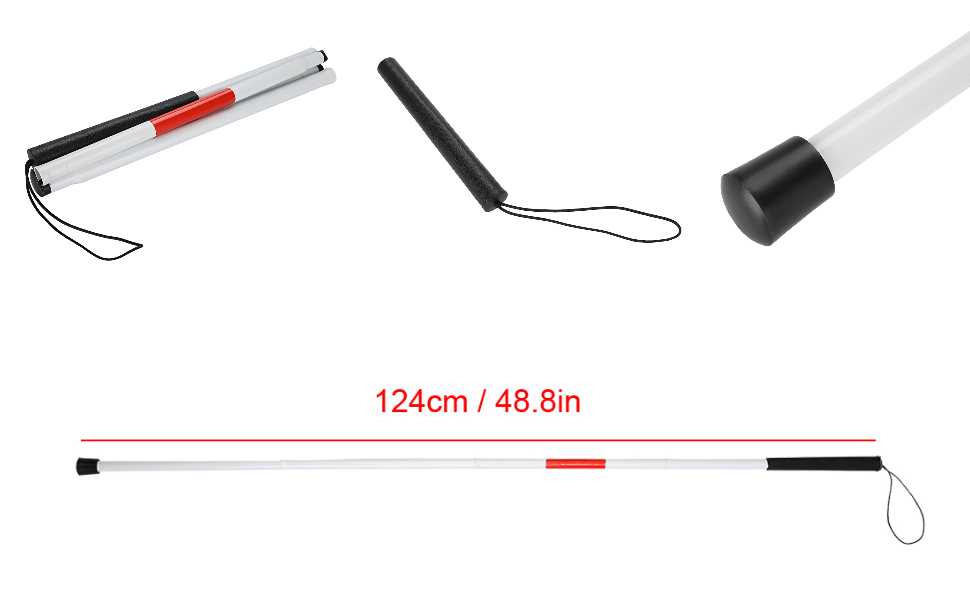 アルミウォーキングスティック 反射性 完璧な贈り物 124cm