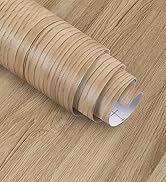 Magielif 16"x197" Maple Wood Grain Contact Paper Vinyl Realistic Light Wood Wallpaper Easy to Cle...