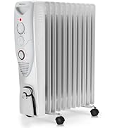 Pro Breeze Ölradiator, 2500 W, 11 Lamellen, 3 Leistungsstufen, einstellbarer Thermostat, ...