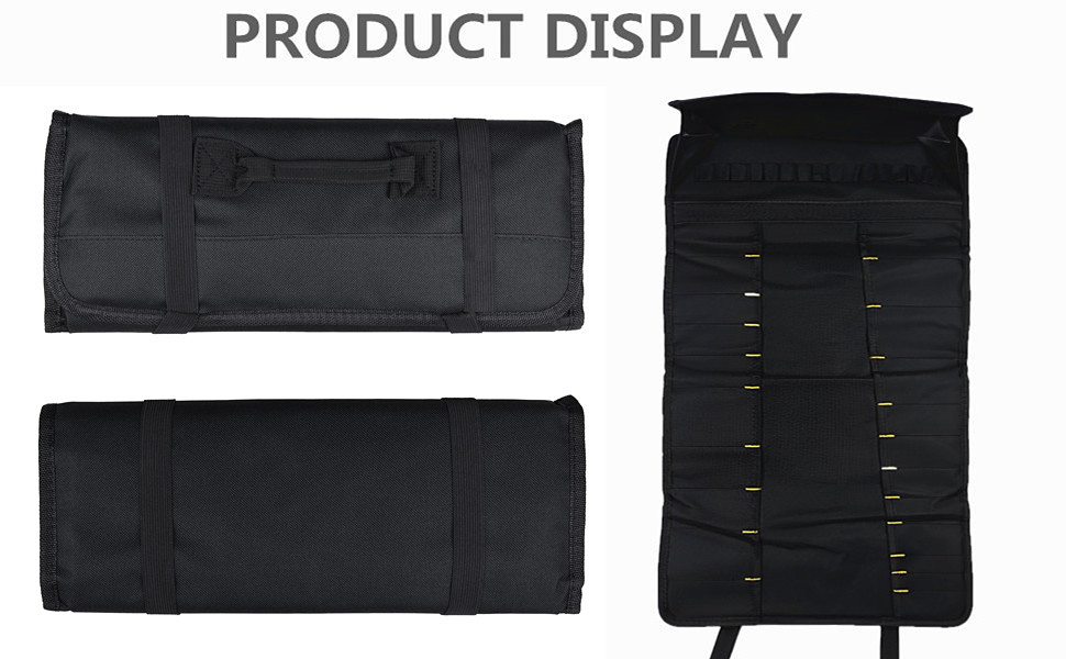 Portable Tool Roll Bag Tool Handheld Bag Multi Pockets Organizer Emergency Tool Kit for