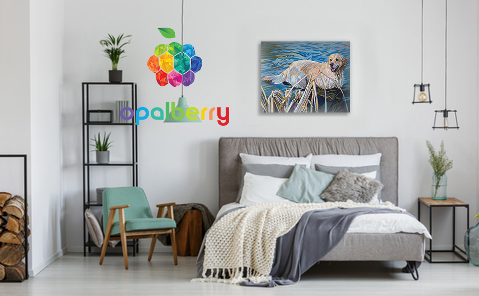 Opalberry Paint by Numbers for Adults Number Painting Kit