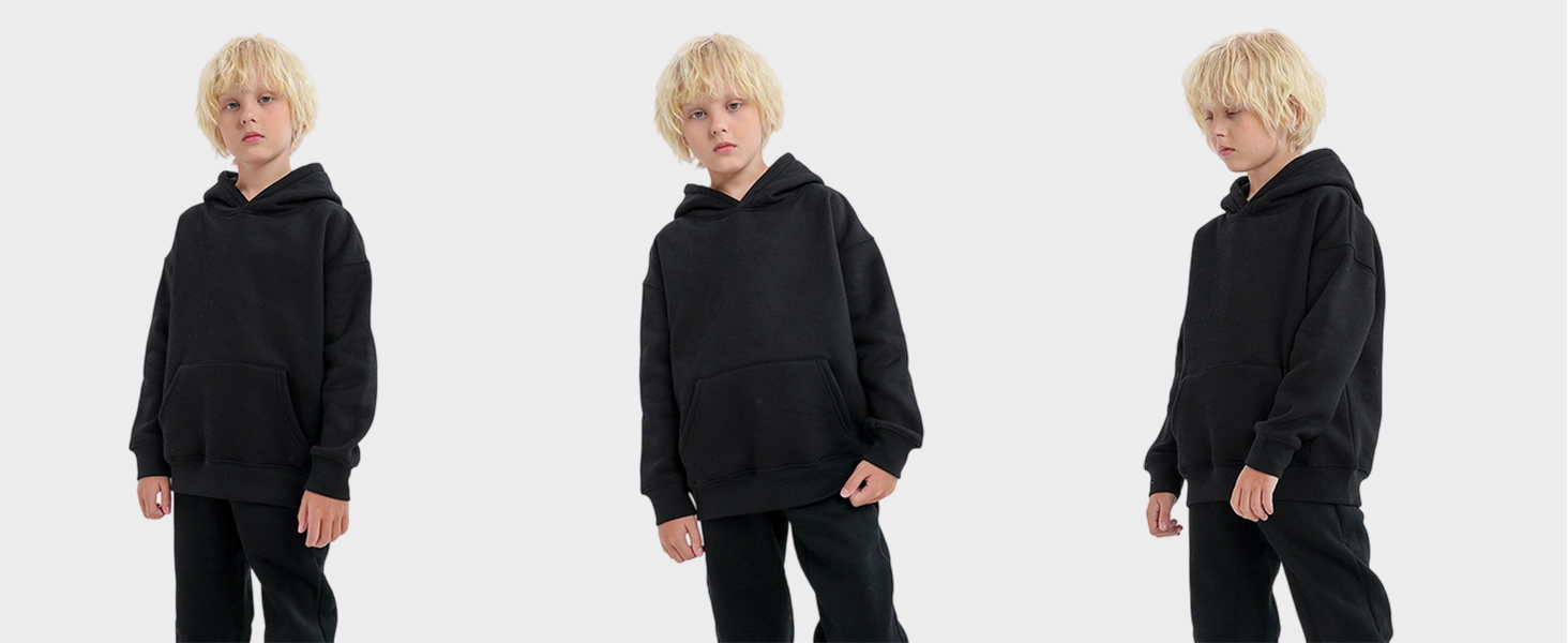 kids black hoodie