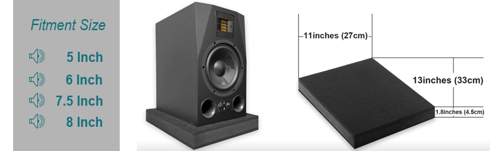 studio monitor isolation pads