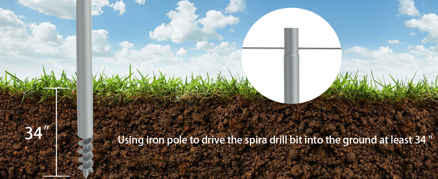 sun shade sail poles