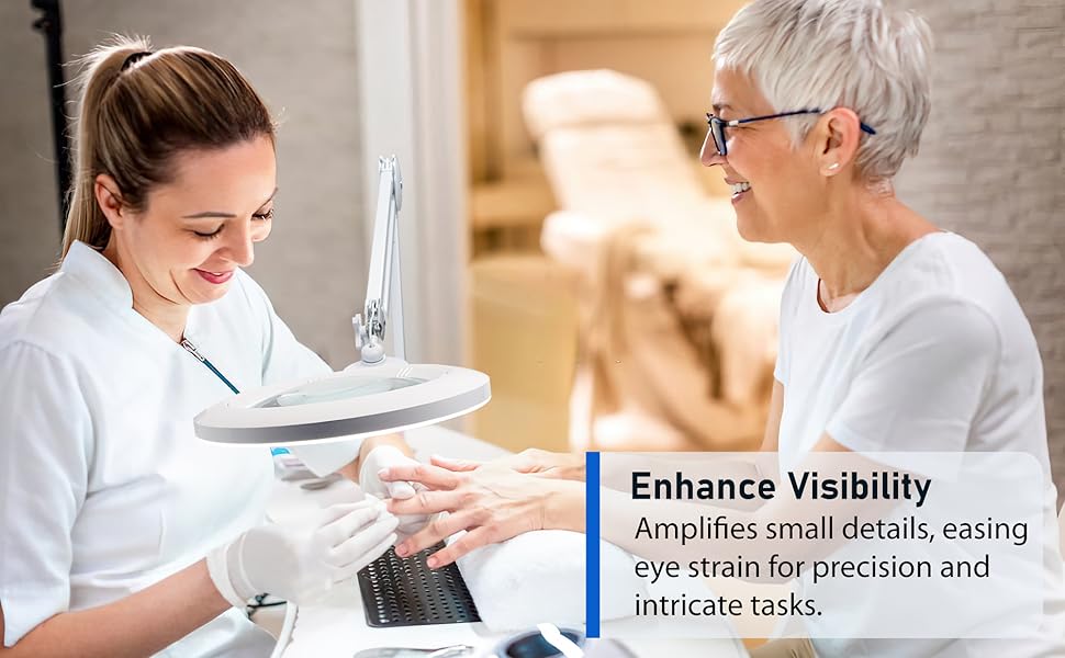 magnifying lamp for nail art, manicure precision intricate work