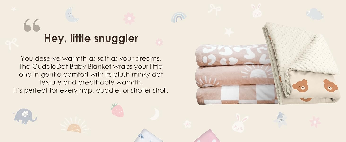 SANDJEST The CuddleDot Baby Blanket