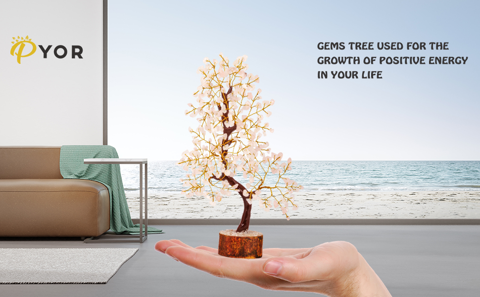 rose quartz chakra healing stone tree