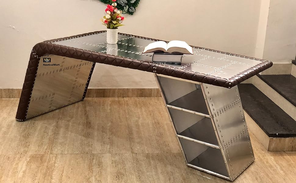 Amazon.com: NauticalMart Aviator Wing Desk with Storage
