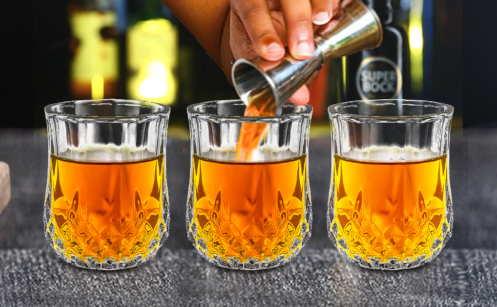 INFTYLE Shot Glasses Set of 241.5oz Clear Glasses Shot