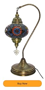 BALDO STORONGLUCK460 カミカゼ VALVELLO Turkish Moroccan Mosaic Swan Neck Lamp, Night Light