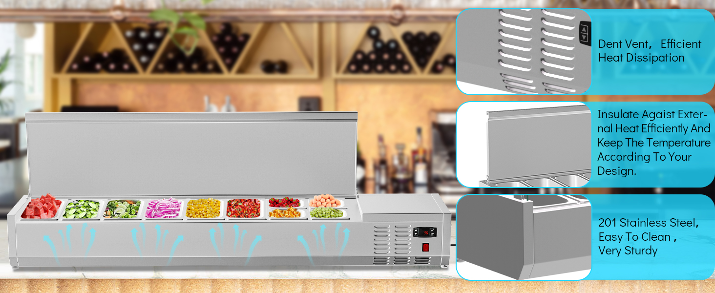 Countertop Refrigerated Condiment Station