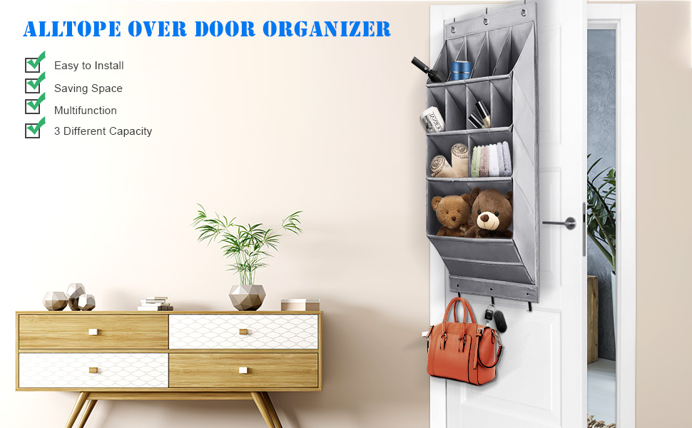 Alltope Over The Door Shoe Organizer, Large Hanging Shoe