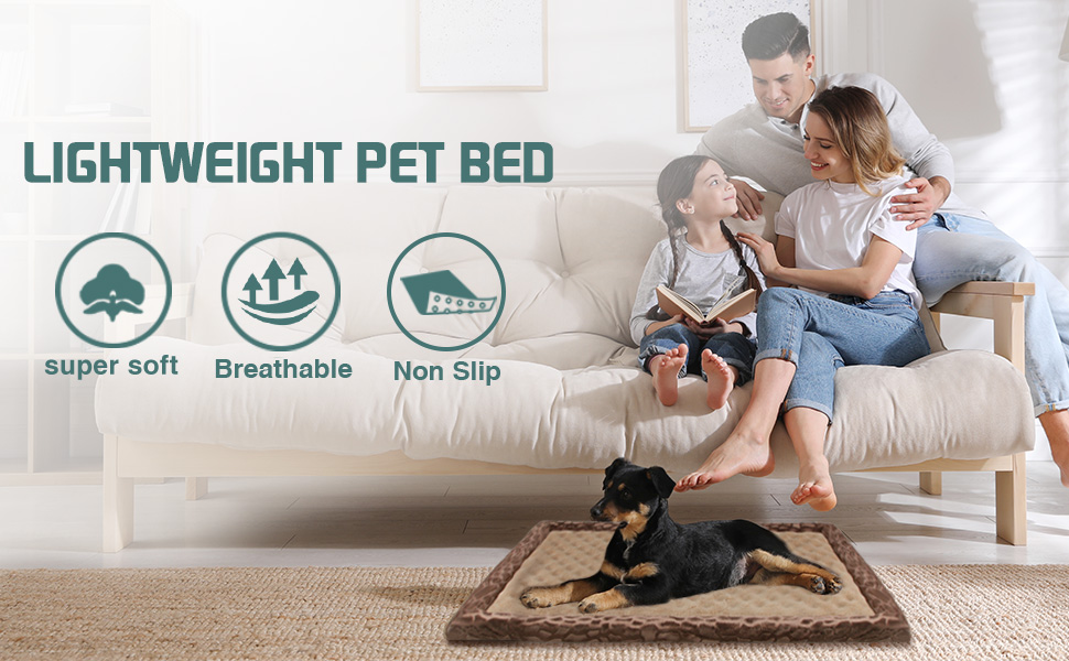 PAGGED 30 inch Dog Crate Bed Kennel Mat Indoor Cage Pad