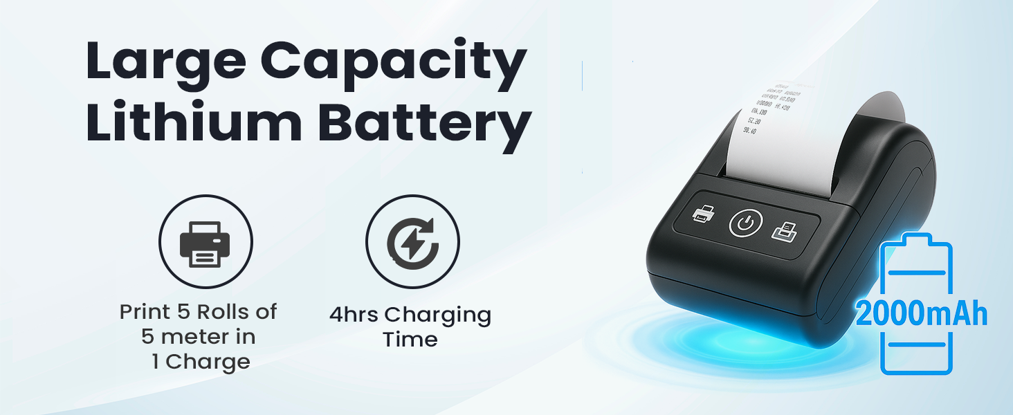 Print 5 Rolls of  5 meter in  1 Charge