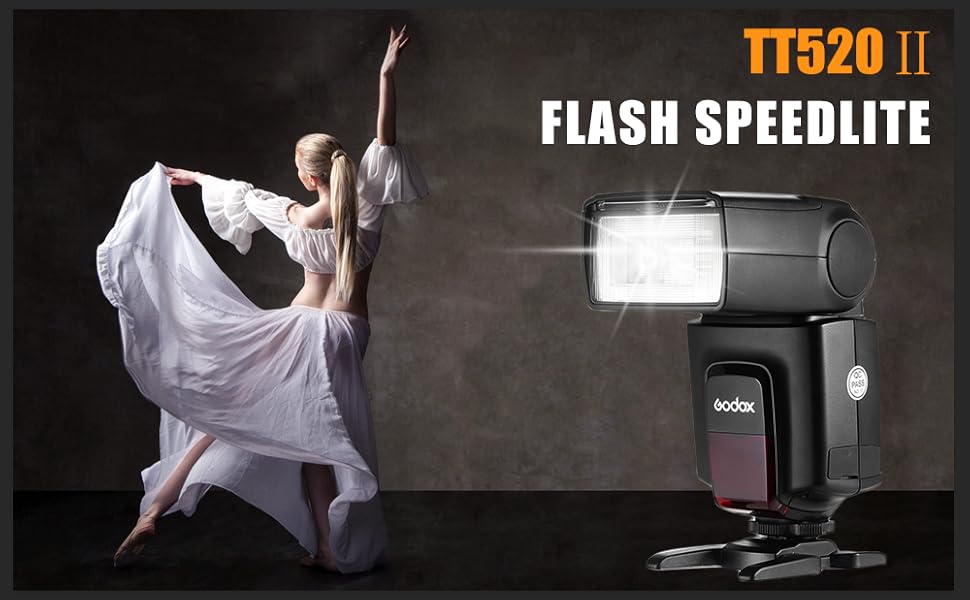 Godox TT520II Camera Flash Shoe Mount Speedlite