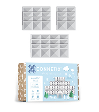 connetix コネティックス　マグネットタイル CONNETIX Rainbow Square Pack, 42 Pieces | Official Store