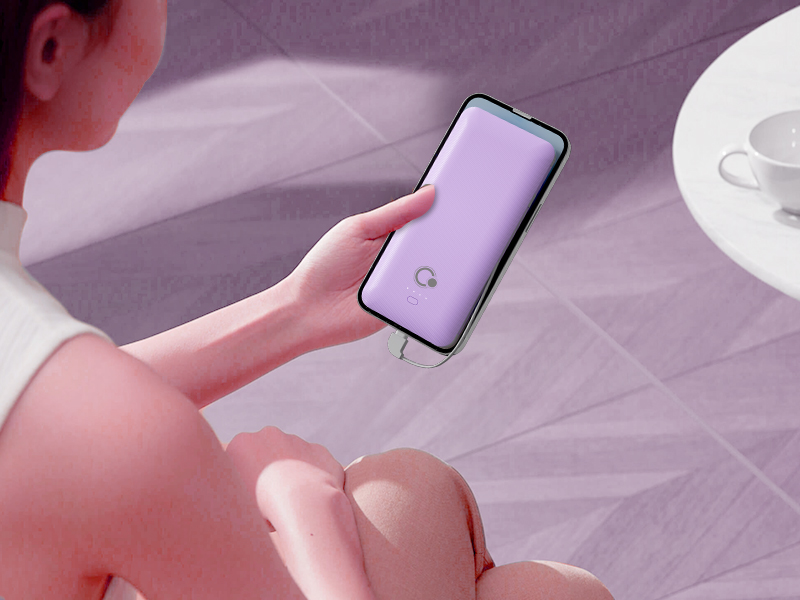 portable charger with cable