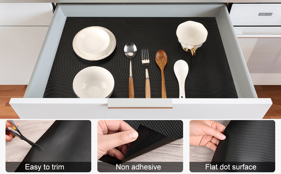 Janeart Thick Shelf Liner for Wire Shelves Easy Cutting Pantry Shelf Liner Roll