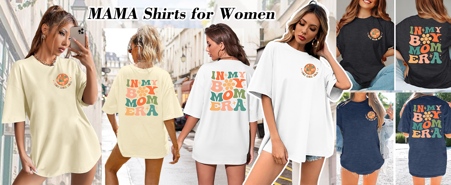 boy mom tshirt for women