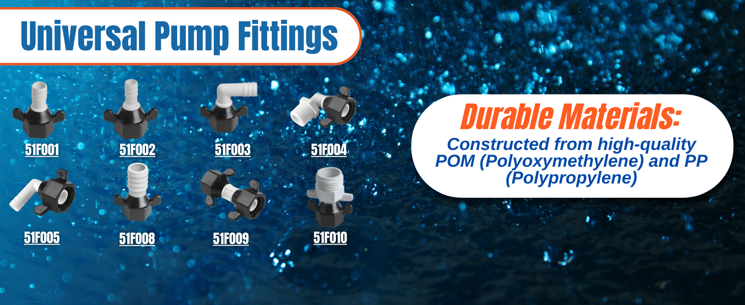  Universal Pump Fittings