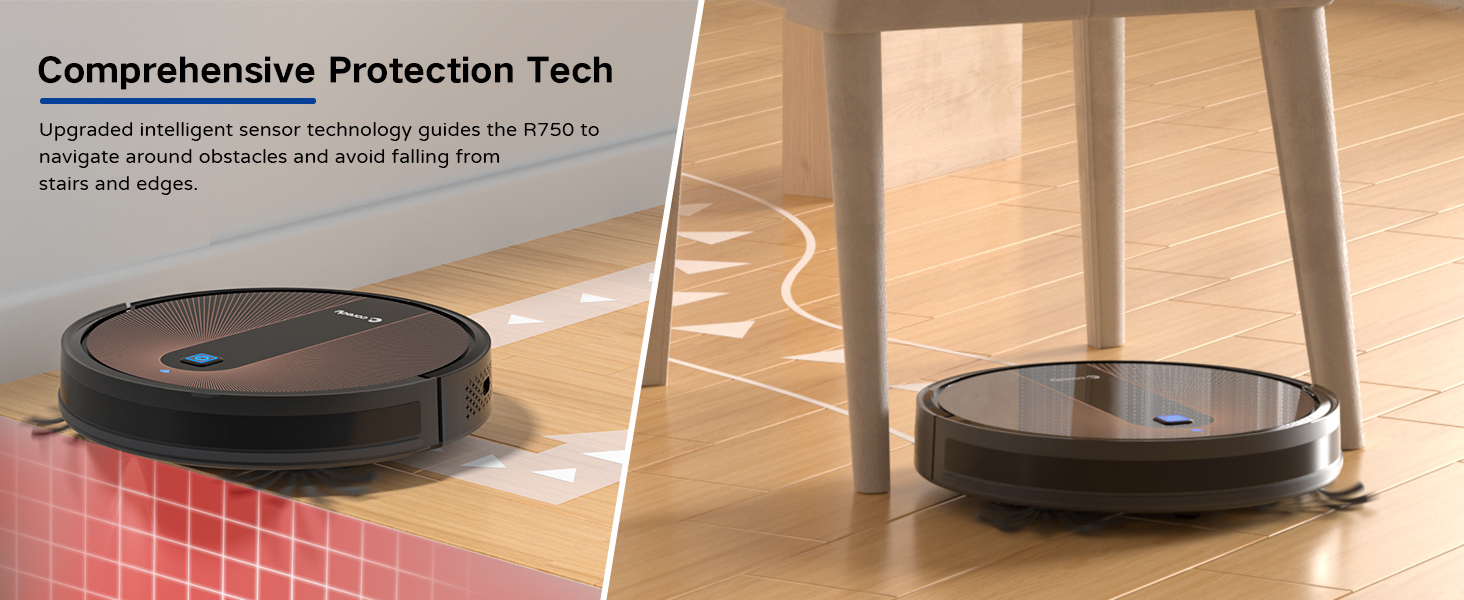 Coredy R750 Robot Vacuum Cleaner, Compatible with Alexa