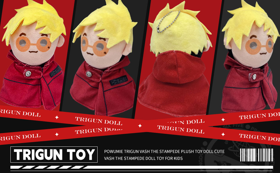 Powumie Trigun VASH The Stampede Plush Toy Doll Cute