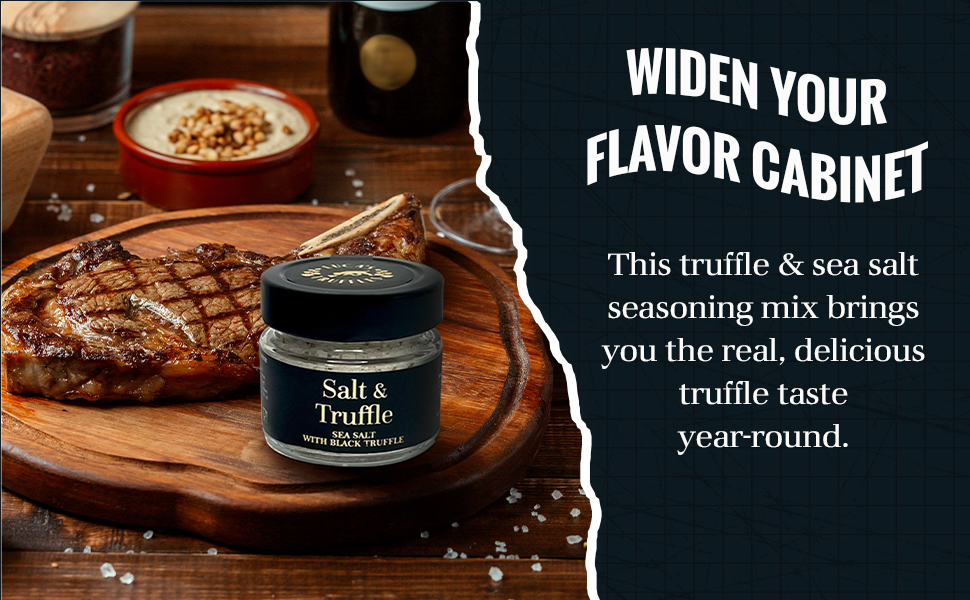 Luca’s Truffles Black Truffle Salt (100g) Coarse Sea