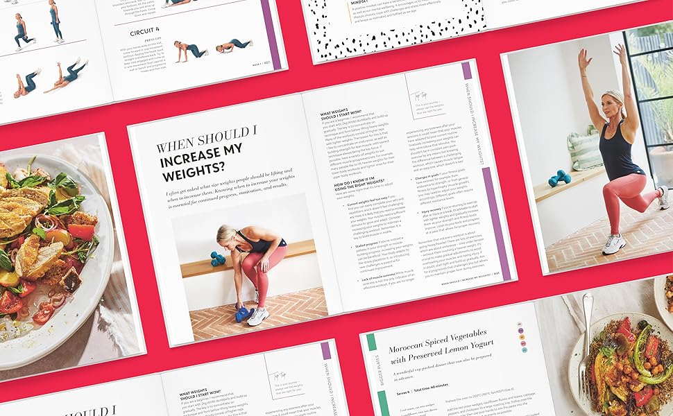Fit at 50: Your Guide to a Stronger, Fitter, and Happier (Mid) Life in Just 6 Weeks, Book spreads
