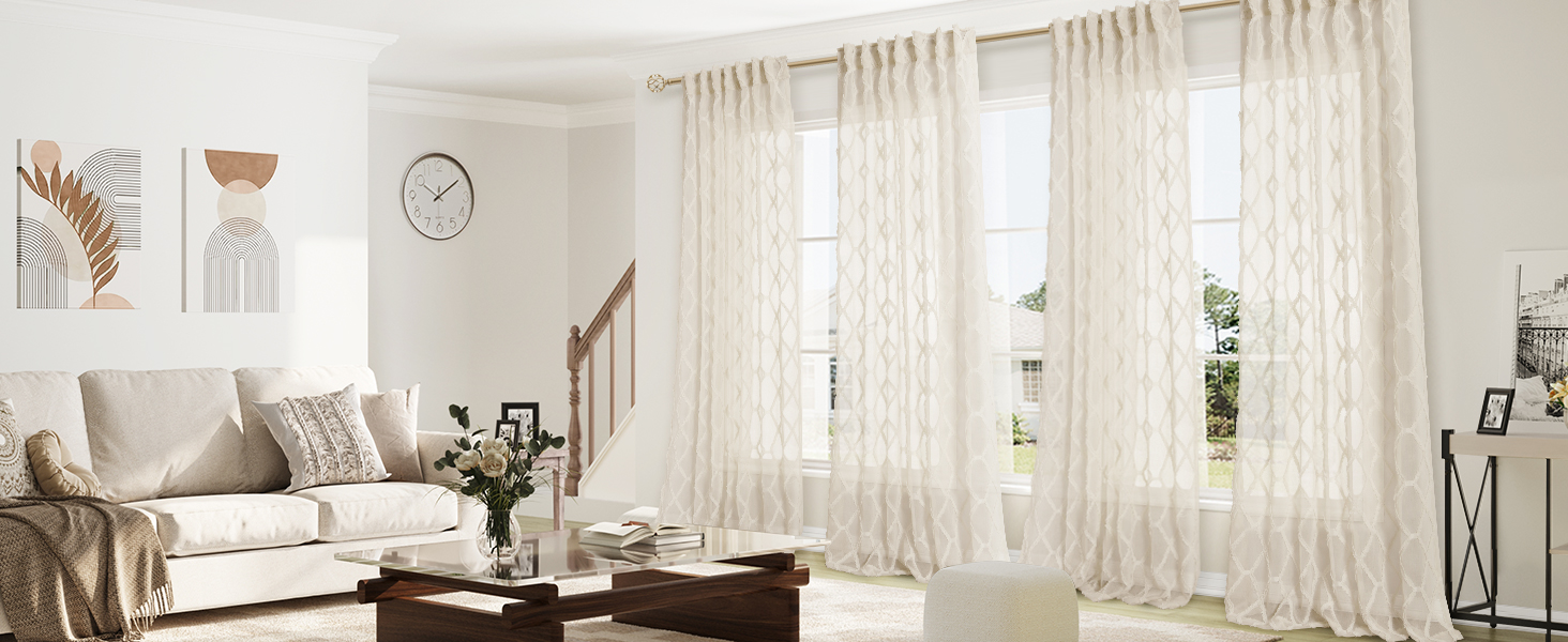 linen sheer curtains